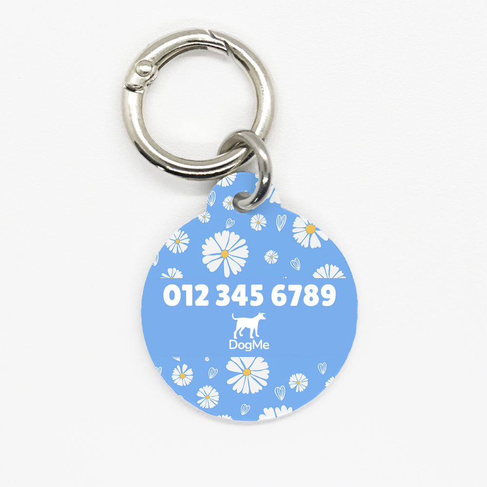 Blue Daisy Pet ID Tag - DogMe