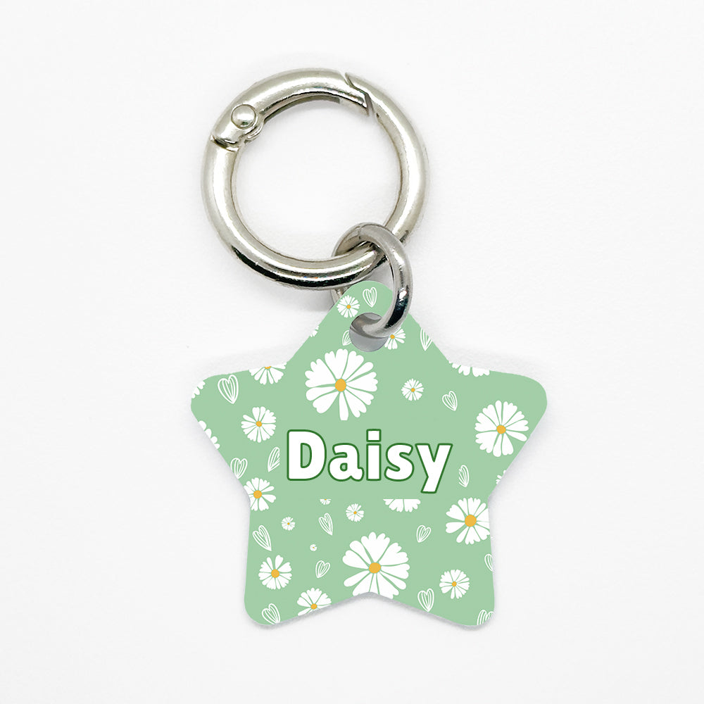 Green Daisy Pet ID Tag - DogMe