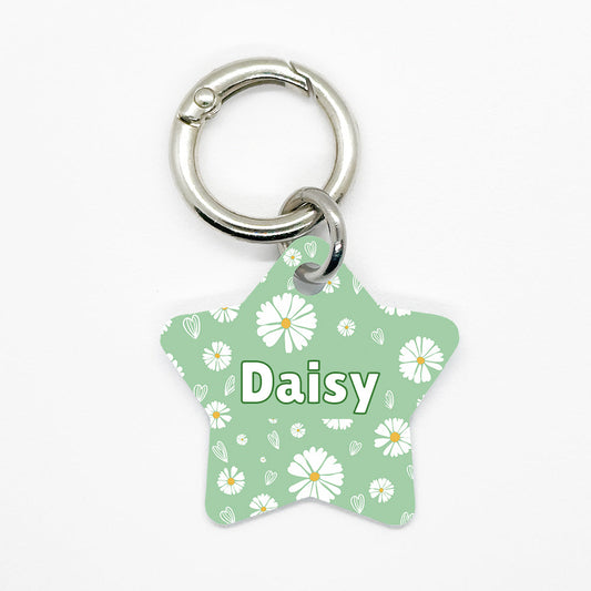 Green Daisy Pet ID Tag - DogMe