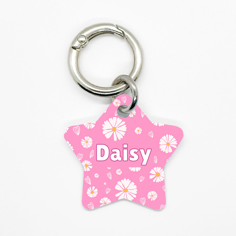 Pink Daisy Pet ID Tag - DogMe