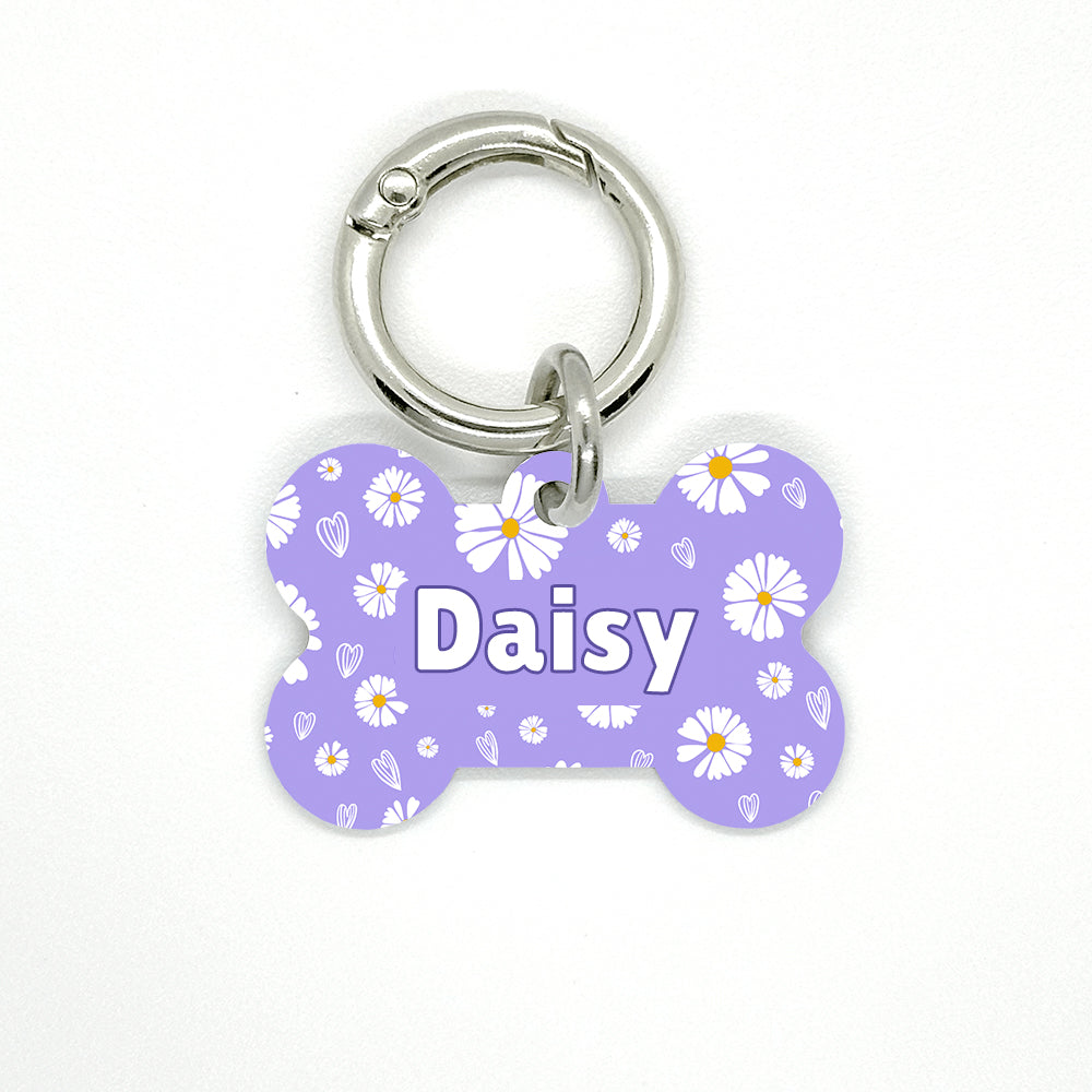 Purple Daisy Pet ID Tag - DogMe