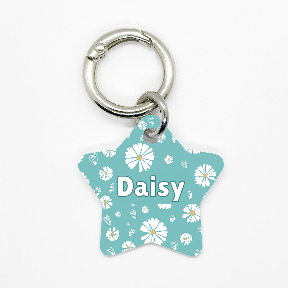Teal Daisy Pet ID Tag - DogMe
