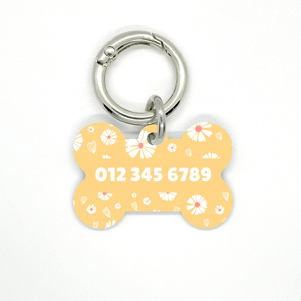 Yellow Daisy Pet ID Tag - DogMe