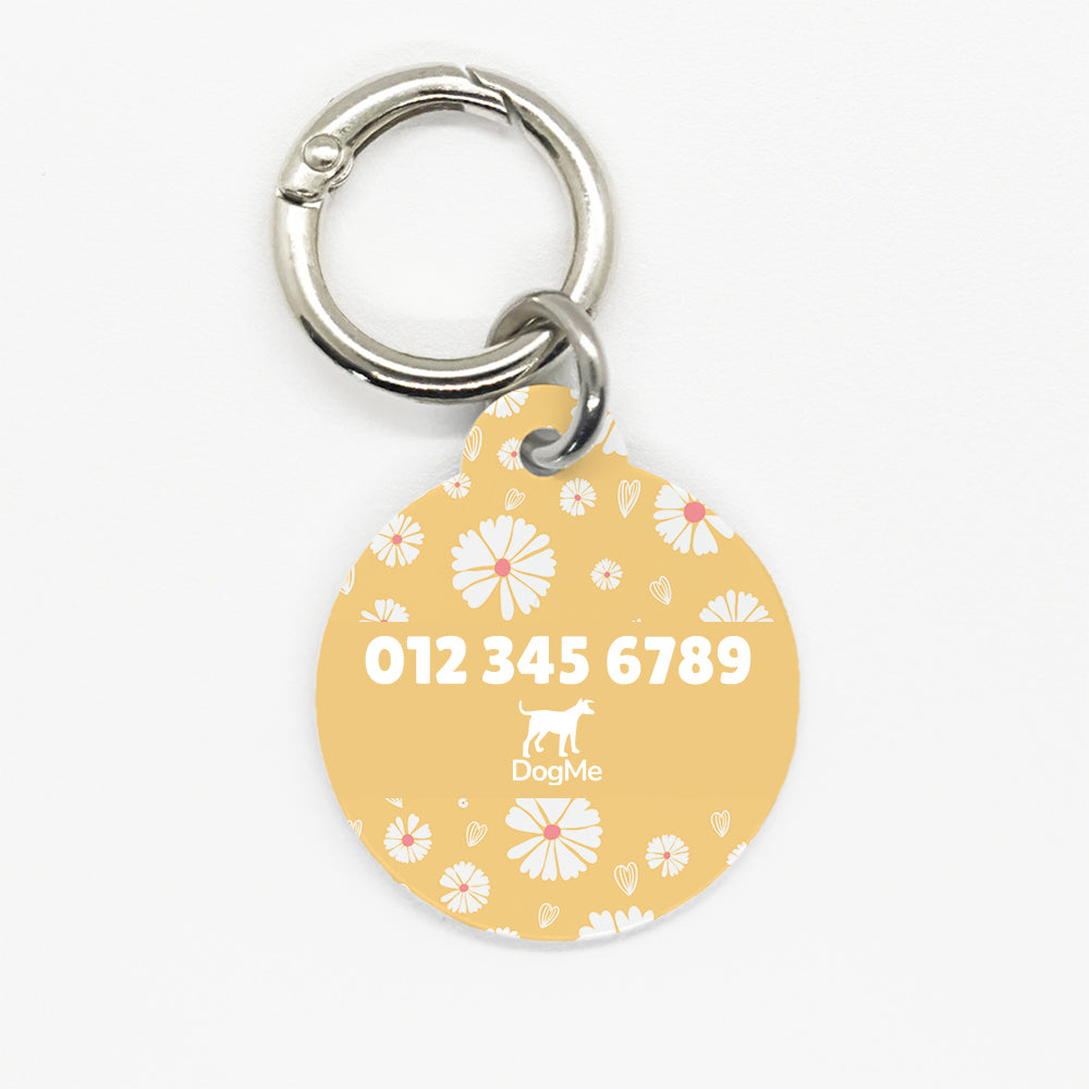 Yellow Daisy Pet ID Tag - DogMe