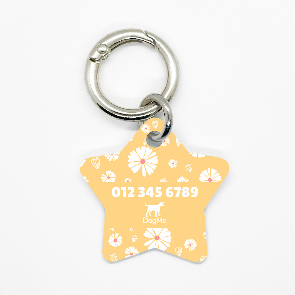 Yellow Daisy Pet ID Tag - DogMe