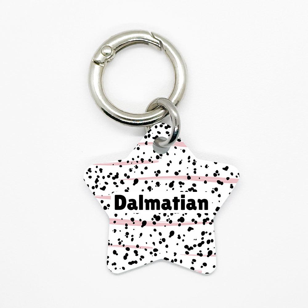 Pink Dalmatian Pet ID Tag - DogMe