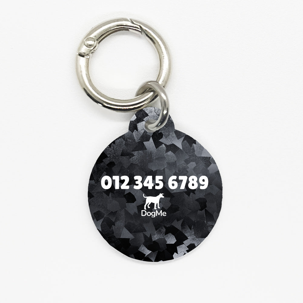 Black Disco Pet ID Tag - DogMe