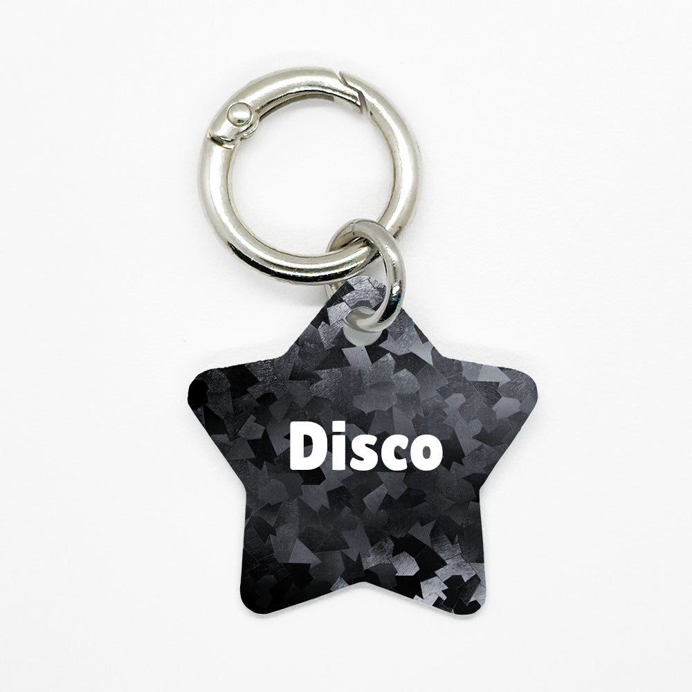 Black Disco Pet ID Tag - DogMe