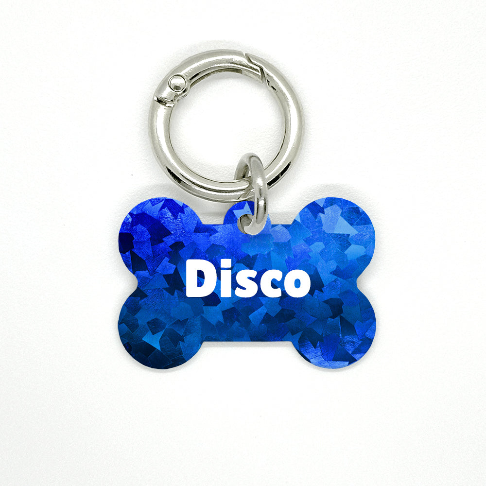 Blue Disco Pet ID Tag - DogMe