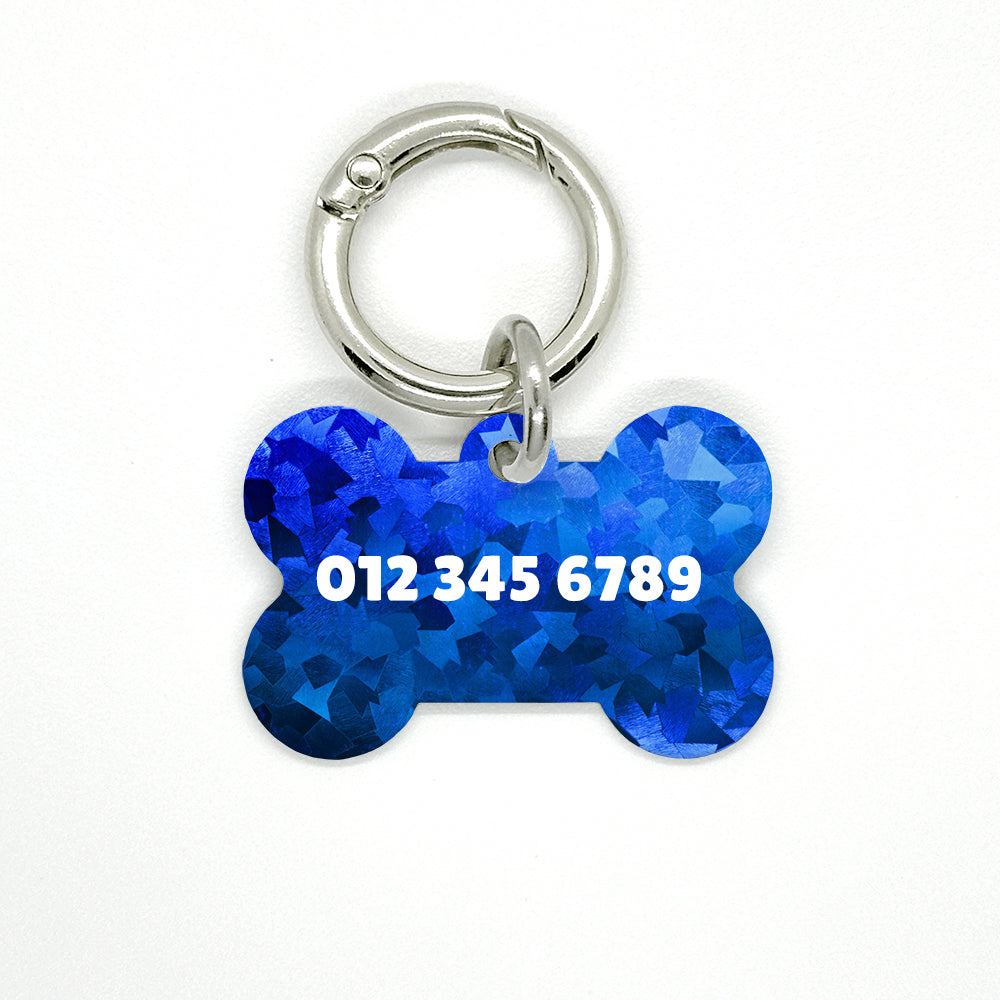 Blue Disco Pet ID Tag - DogMe