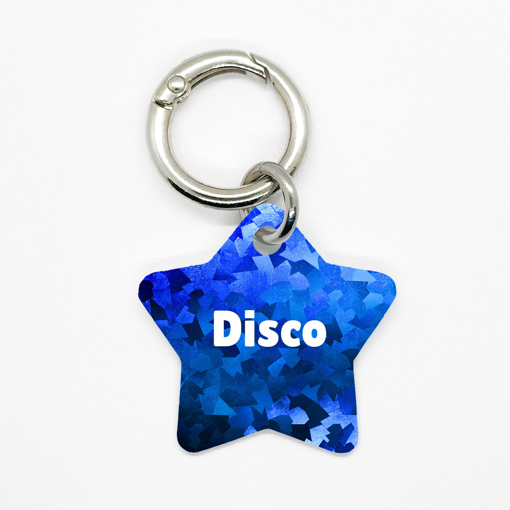 Blue Disco Pet ID Tag - DogMe