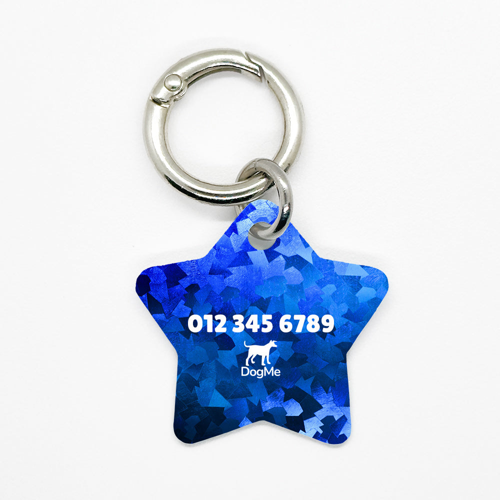 Blue Disco Pet ID Tag - DogMe