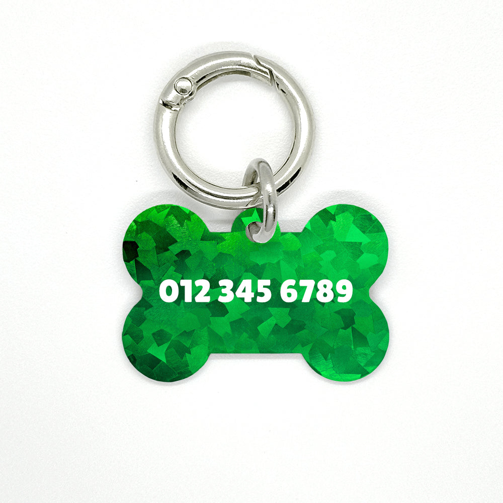 Green Disco Pet ID Tag - DogMe
