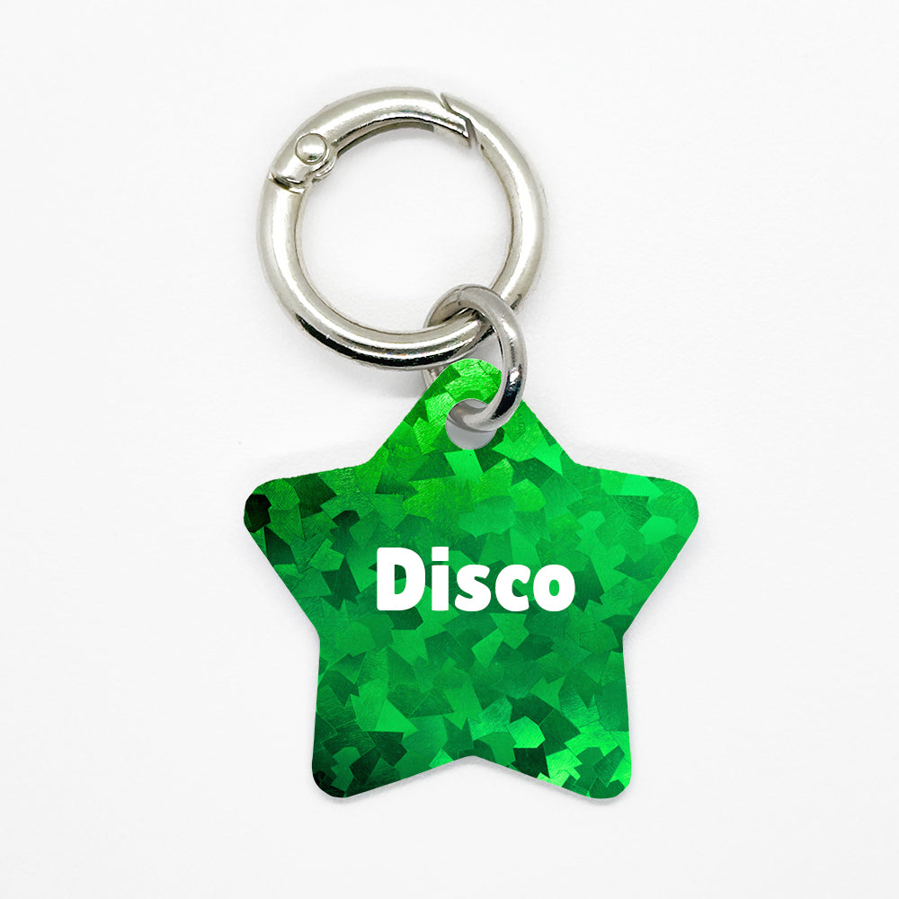 Green Disco Pet ID Tag - DogMe
