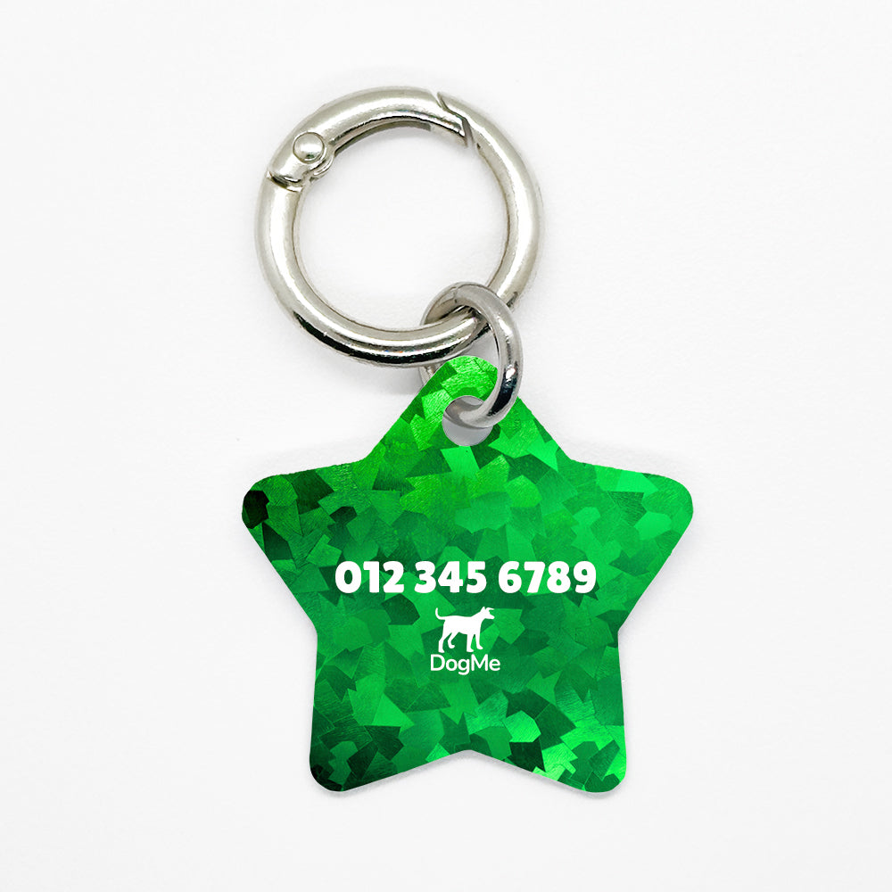 Green Disco Pet ID Tag - DogMe