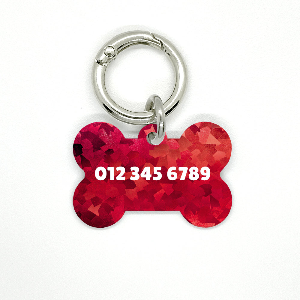 Red Disco Pet ID Tag - DogMe
