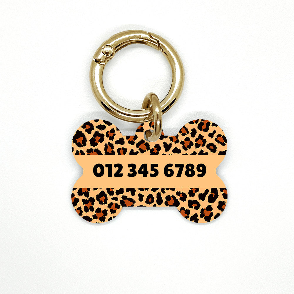 Leopard Pet ID Tag
