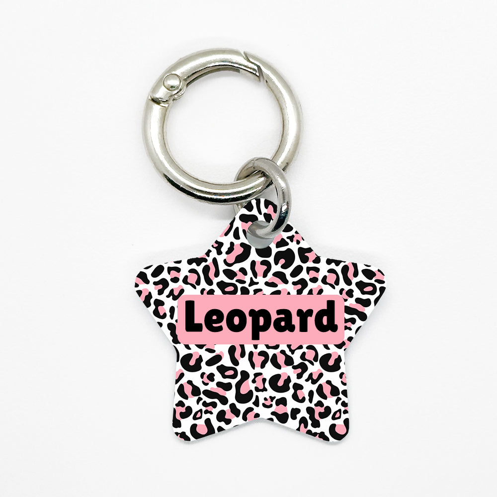 Pink Leopard Pet ID Tag - DogMe