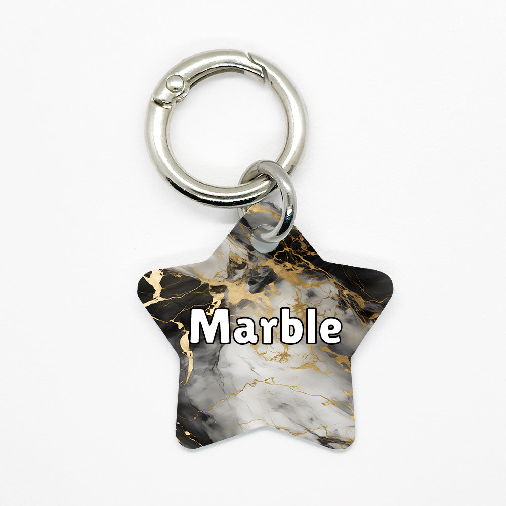 Black Marble Pet ID Tag - DogMe