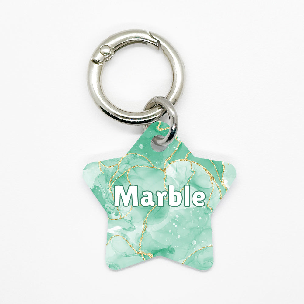 Green Marble Pet ID Tag - DogMe
