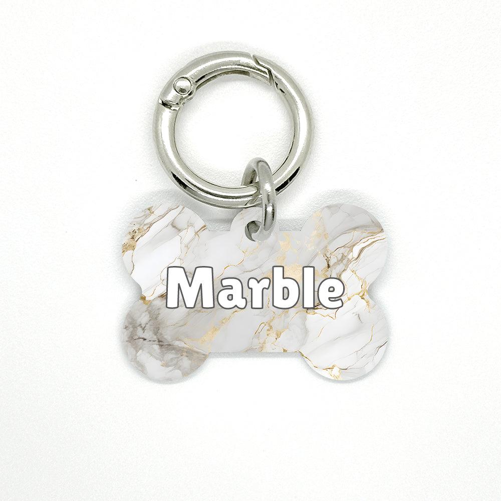 Grey Marble Pet ID Tag - DogMe