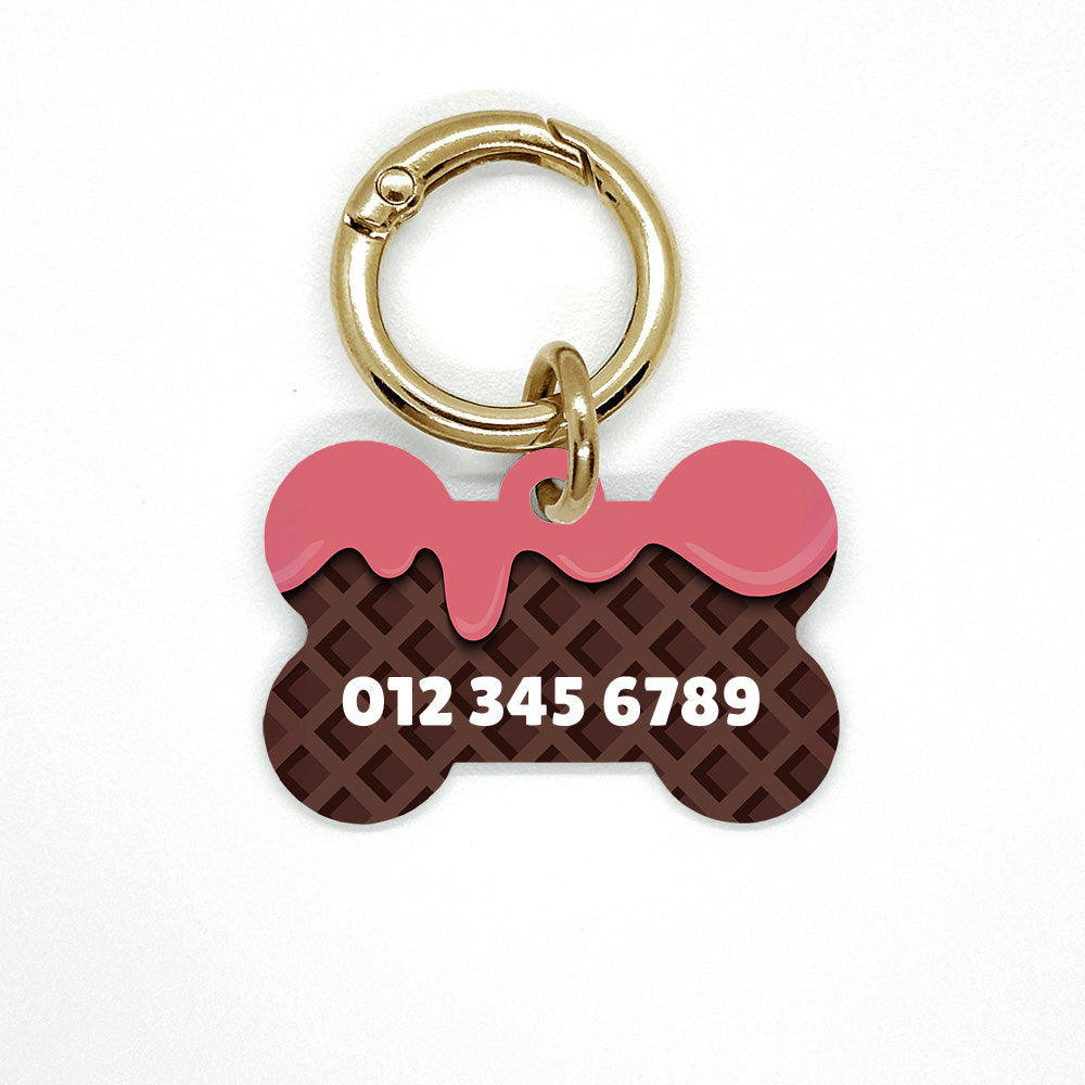 Waffle Pet ID Tag