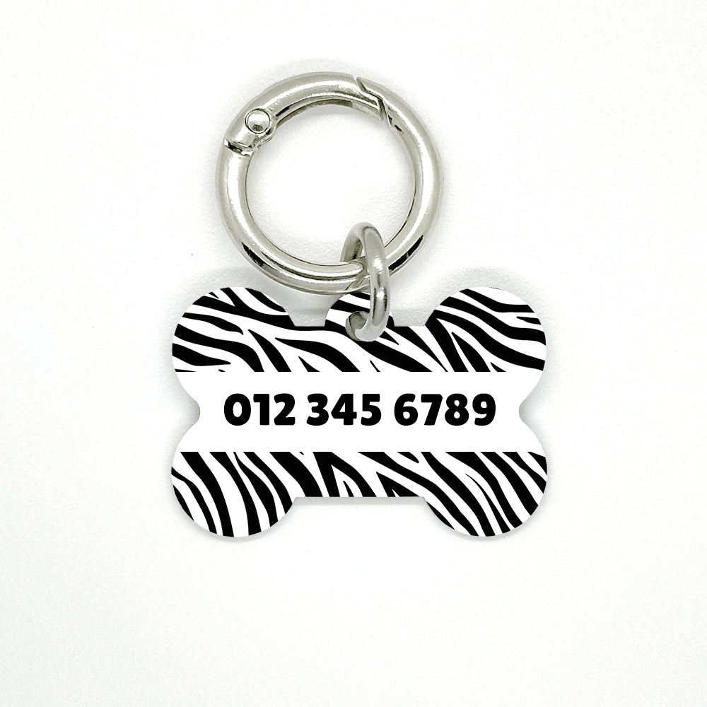 Zebra Pet ID Tag - DogMe
