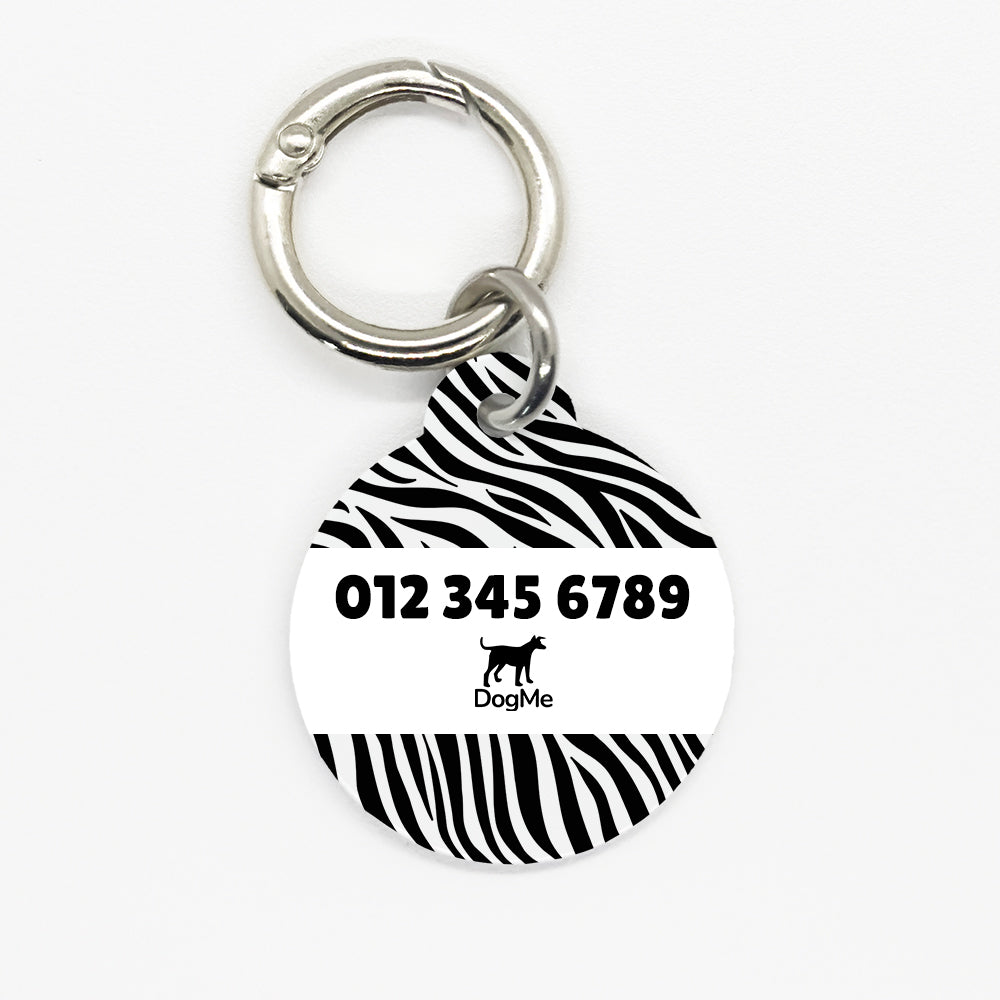 Zebra Pet ID Tag - DogMe