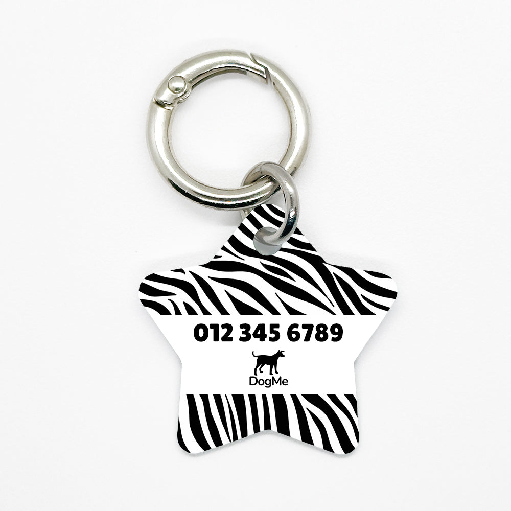 Zebra Pet ID Tag - DogMe