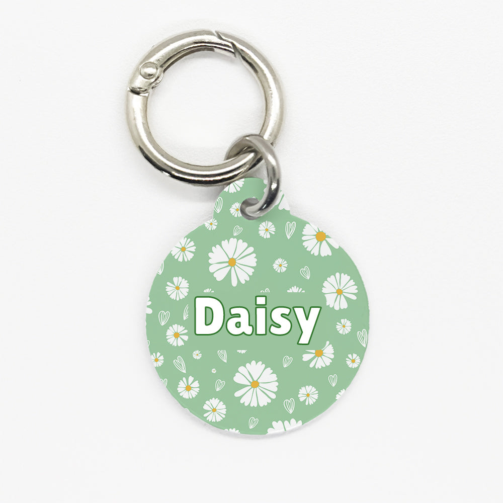 Green Daisy Pet ID Tag - DogMe
