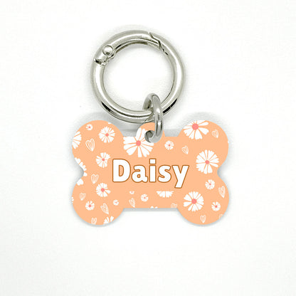 Orange Daisy Pet ID Tag - DogMe