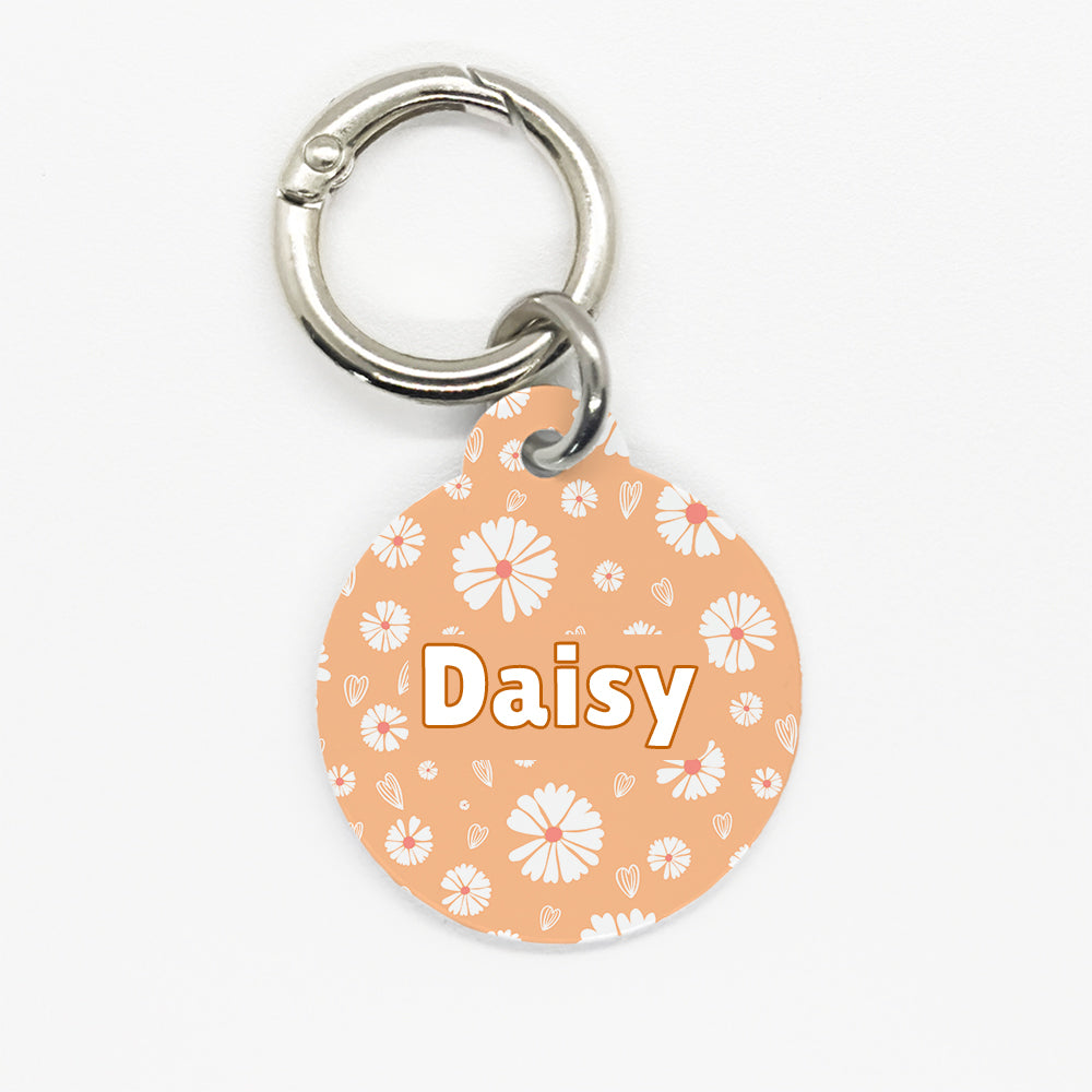 Orange Daisy Pet ID Tag - DogMe