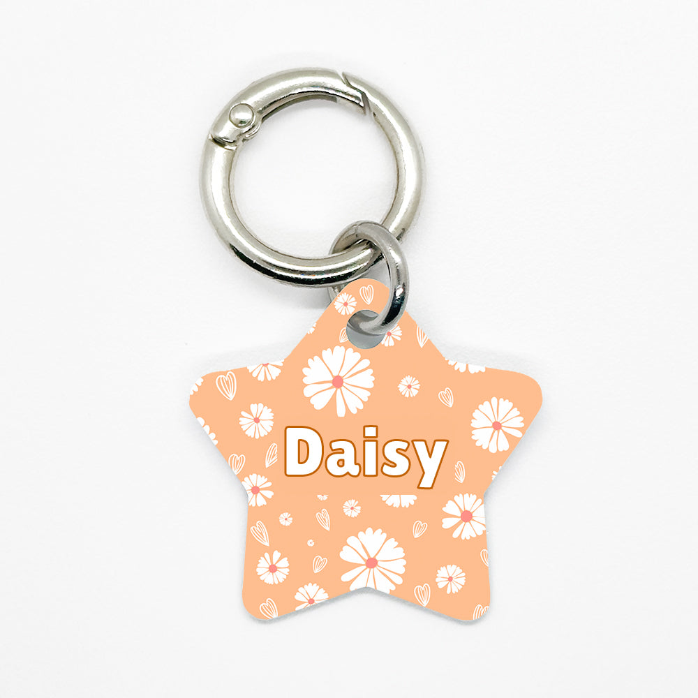 Orange Daisy Pet ID Tag - DogMe