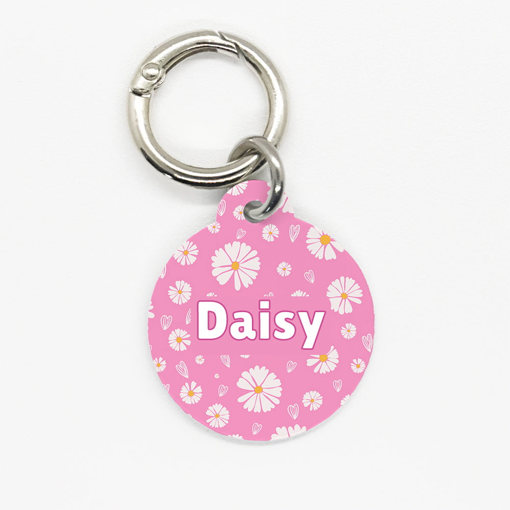 Pink Daisy Pet ID Tag - DogMe