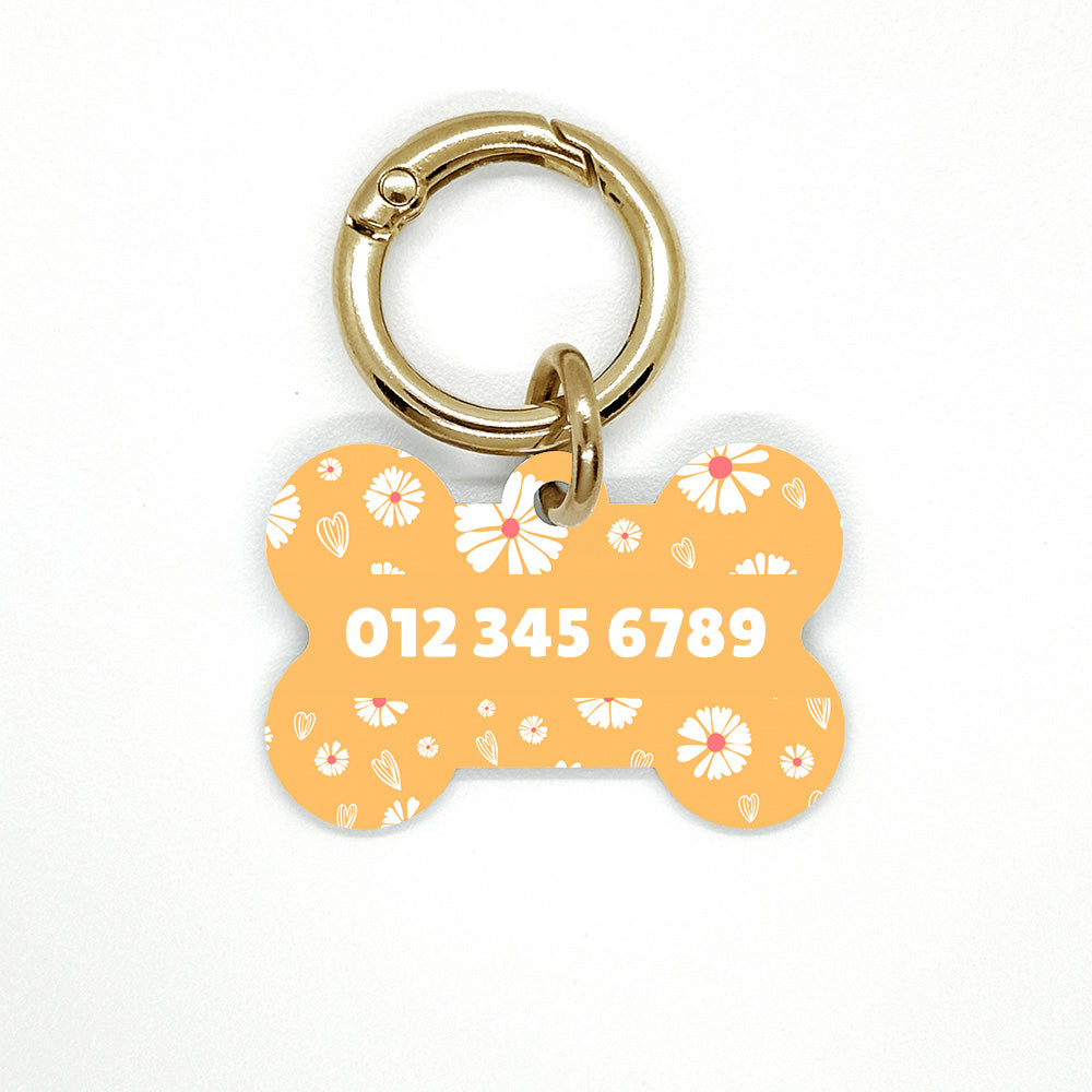 Yellow Daisy Pet ID Tag