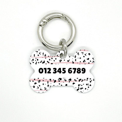 Pink Dalmatian Pet ID Tag - DogMe