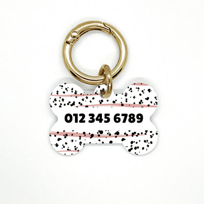 Pink Dalmatian Pet ID Tag