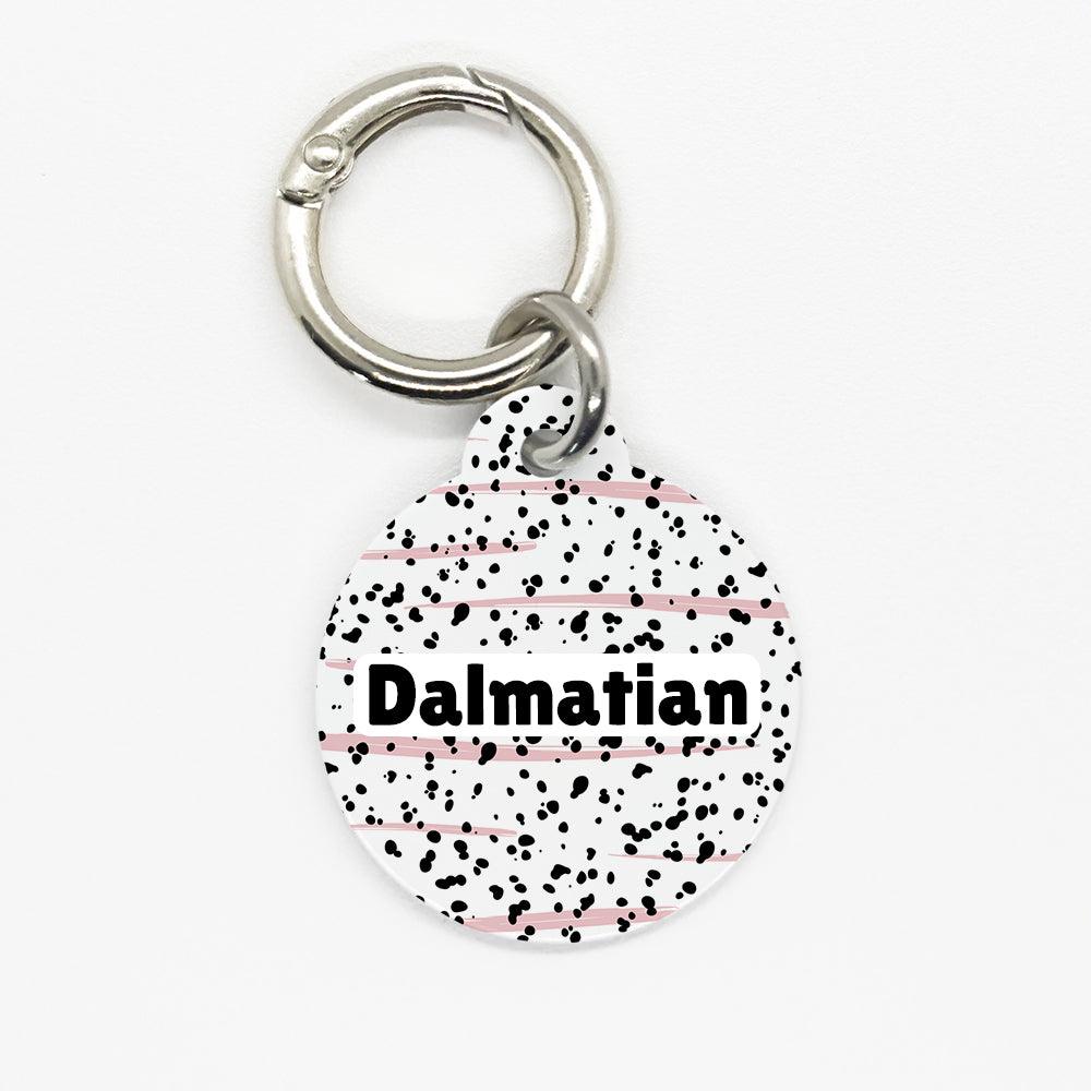 Pink Dalmatian Pet ID Tag - DogMe