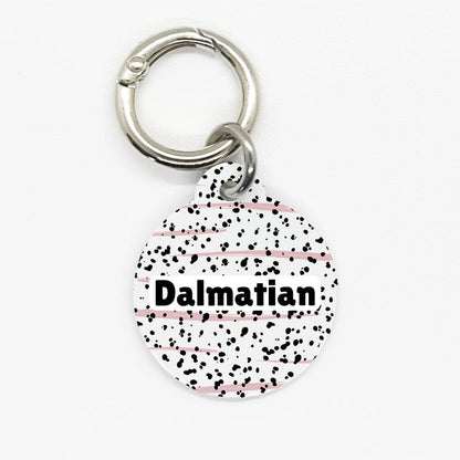 Pink Dalmatian Pet ID Tag - DogMe