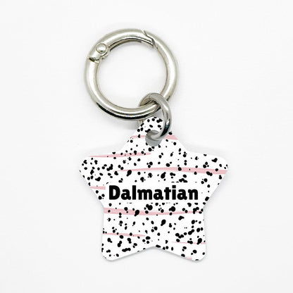 Pink Dalmatian Pet ID Tag - DogMe