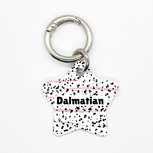 Pink Dalmatian Pet ID Tag - DogMe