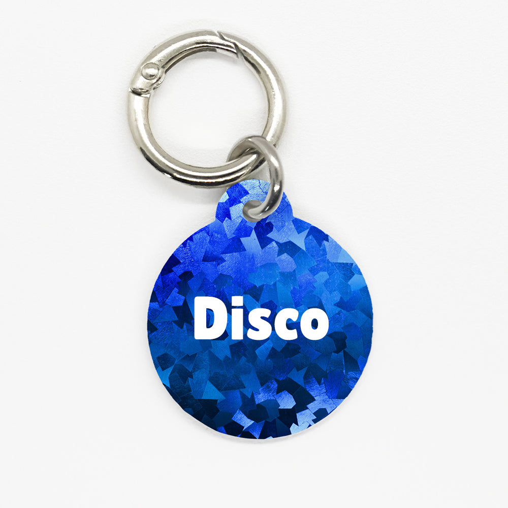 Blue Disco Pet ID Tag - DogMe