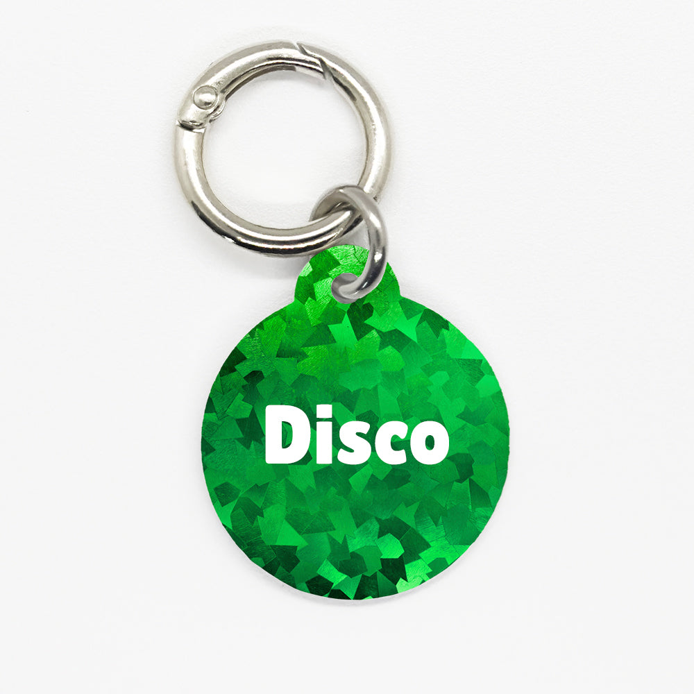 Green Disco Pet ID Tag - DogMe