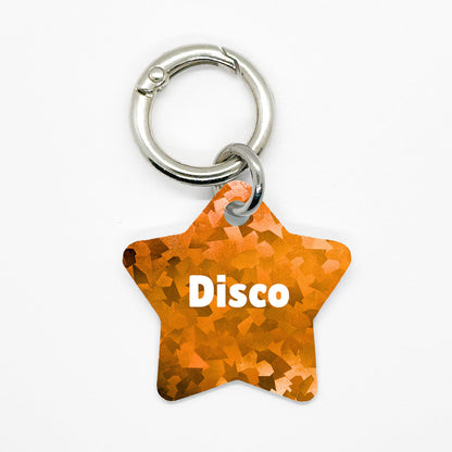 Orange Disco Pet ID Tag - DogMe