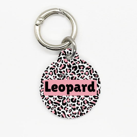 Pink Leopard Pet ID Tag - DogMe