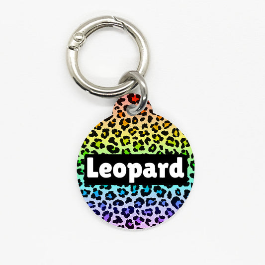 Rainbow Leopard Pet ID Tag - DogMe