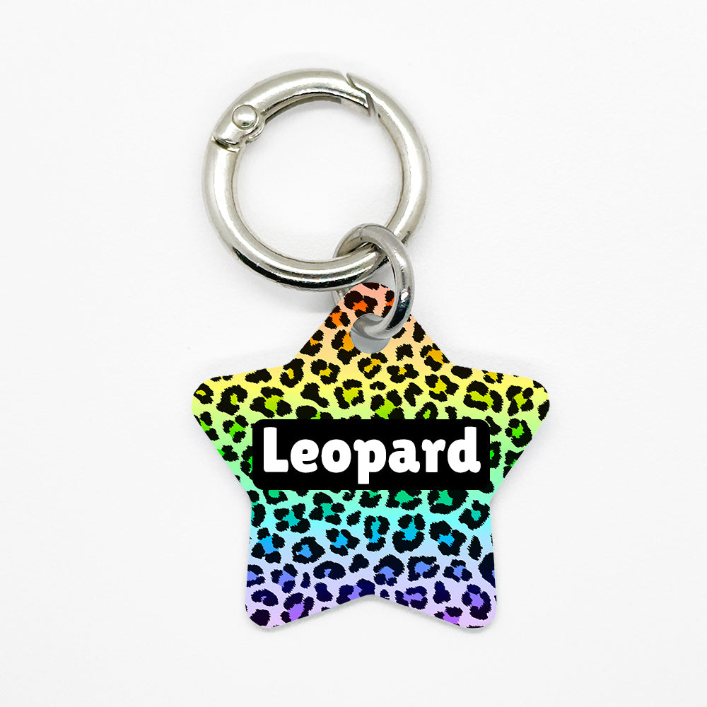 Rainbow Leopard Pet ID Tag - DogMe