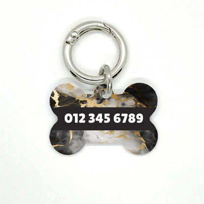 Black Marble Pet ID Tag - DogMe