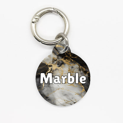 Black Marble Pet ID Tag - DogMe