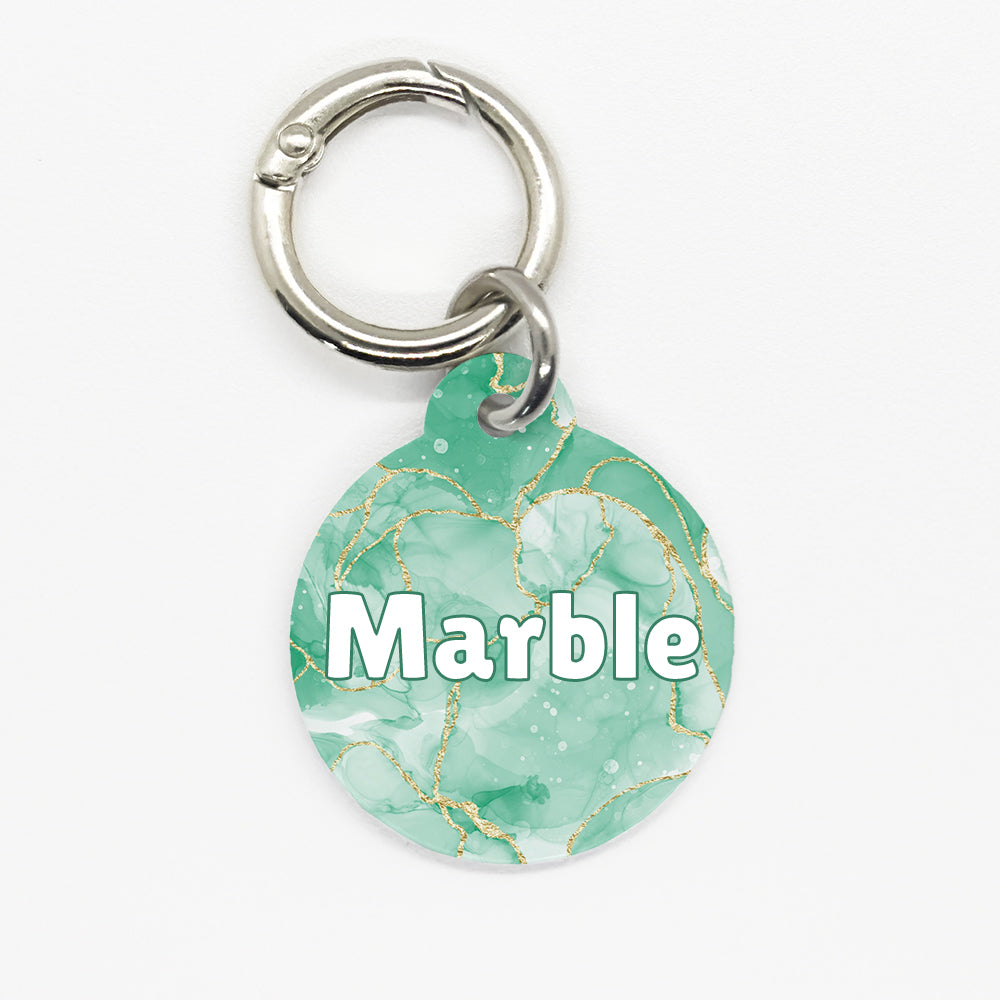 Green Marble Pet ID Tag - DogMe
